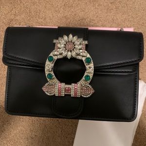 Women crossbody black bag